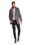 Men Grey Long Pea Coat