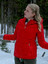 Gwen Marley Snowy with a Chance of Christmas 2024 Red Jacket for women