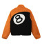 Stussy 8 Ball Orange Sherpa Jacket