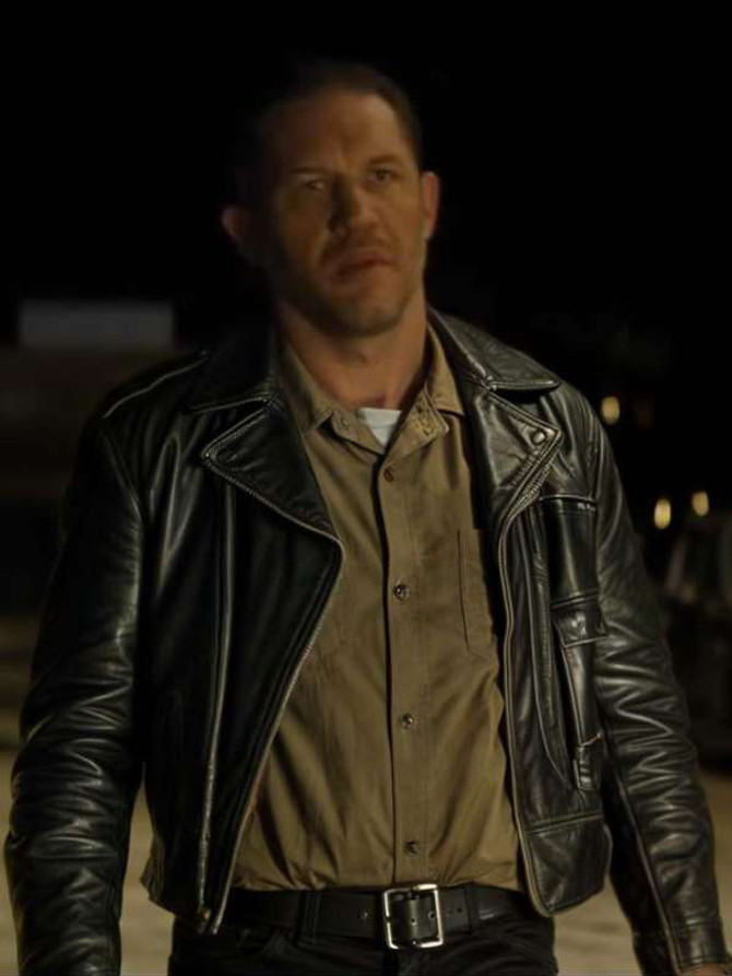 Tom Hardy The Bikeriders Johnny Vandals Black Leather Jacket
