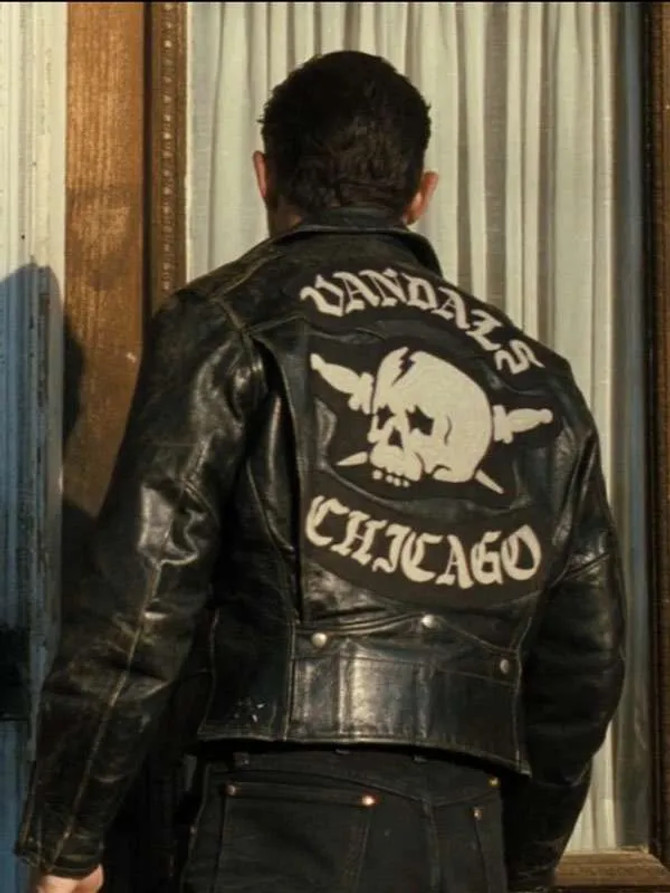 Tom Hardy The Bikeriders Johnny Vandals Chicago Black Jacket