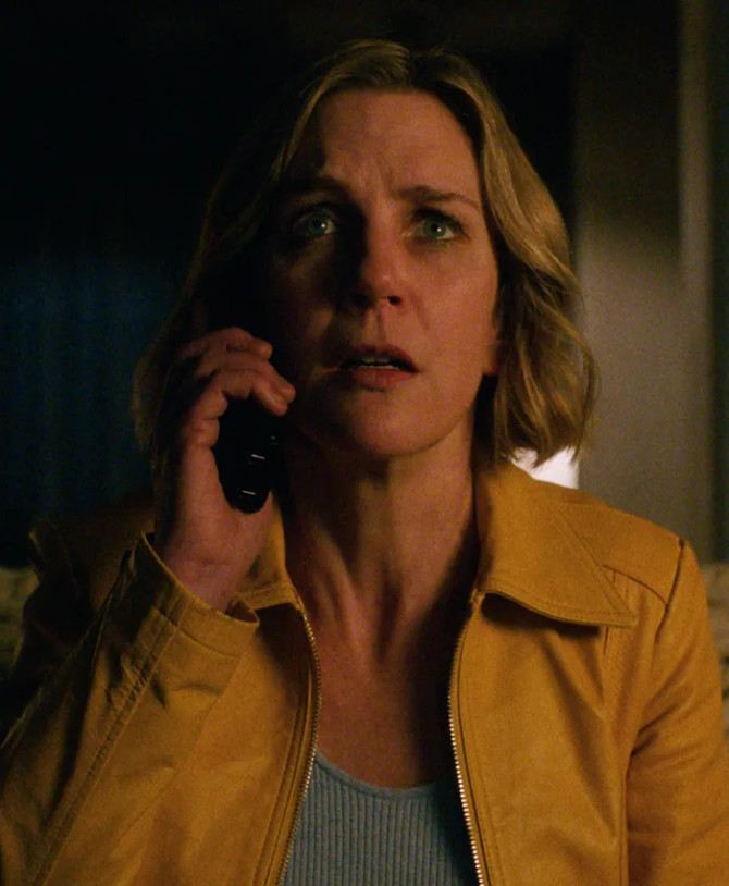 Pluribus Rhea Seehorn Brown Genuine Leather Jacket