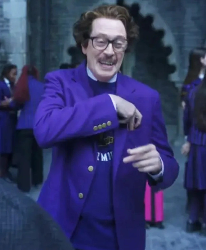 Barry Dort Wednesday Steve Buscemi Purple Blazer
