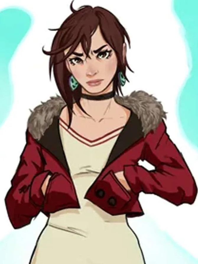 Dandadan 2024 Momo Ayase Red Cotton Jacket