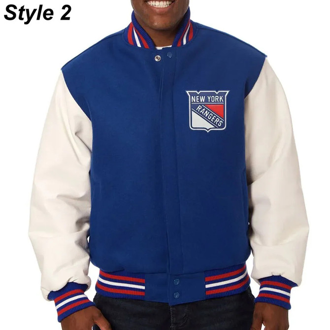 New York Rangers Buttoned Front Closure Jacket