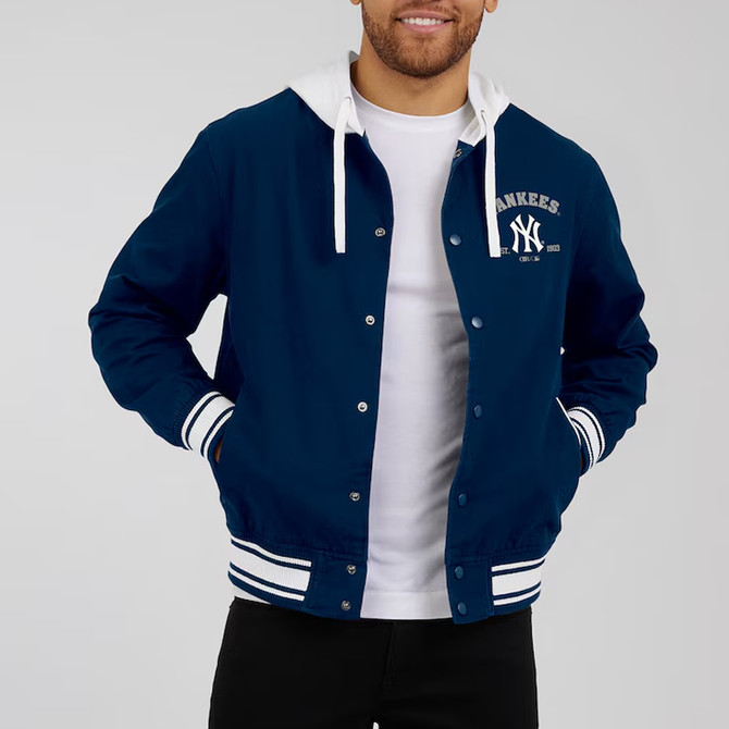 New York Navy Hooded Jacket