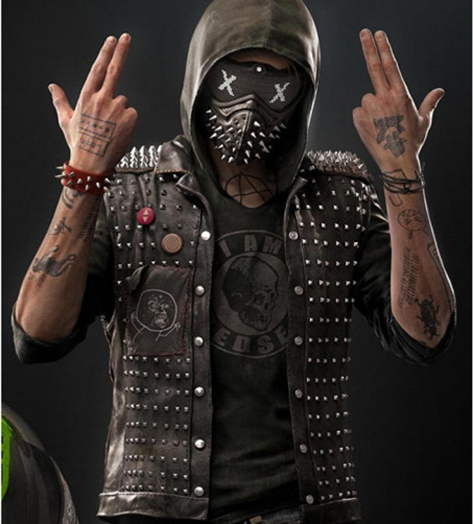 Watch Dogs 2 Wrench Black Leather Vest