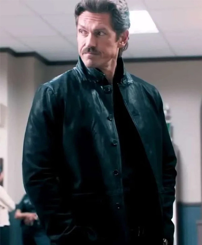 Jesse Wagner High Potential Black Leather Jacket