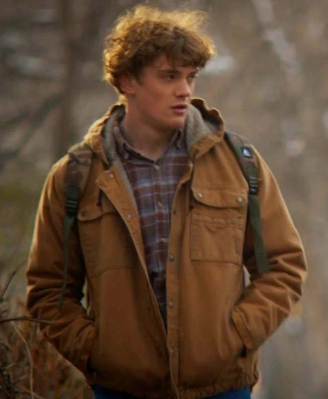 Clown in a Cornfield Rust Burgundy Brown Cotton Jacket