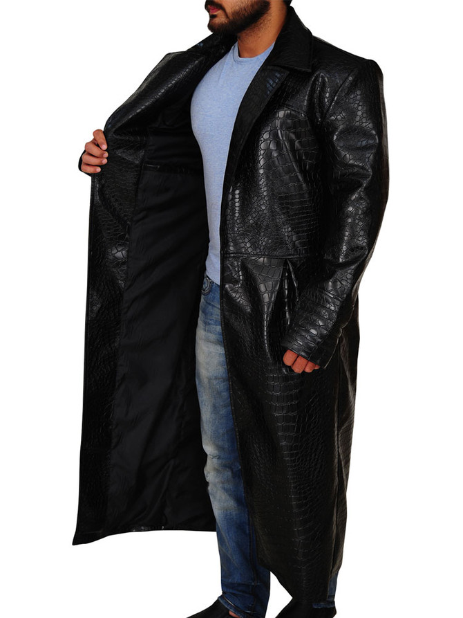 Laurence Fishburne The Matrix Leather Coat