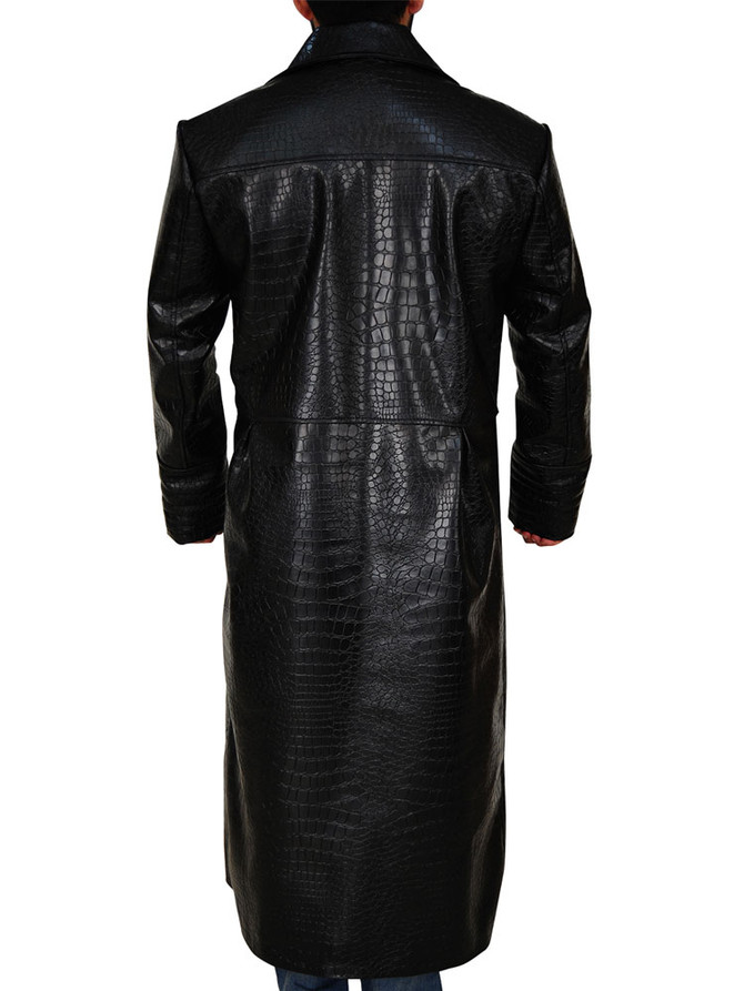 Laurence Fishburne The Matrix Leather Trench Coat