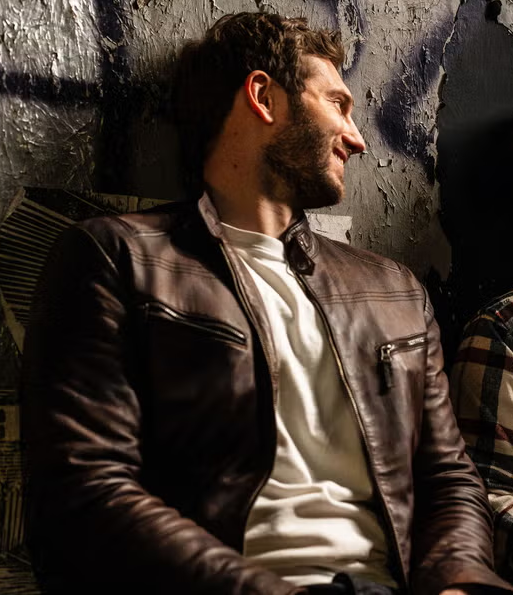 A Night Like This Alexander Lincoln Brown Leather Jacket