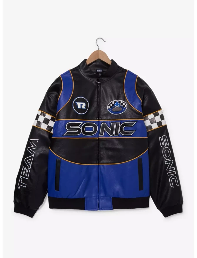 Sonic The Hedgehog Leather Jacket