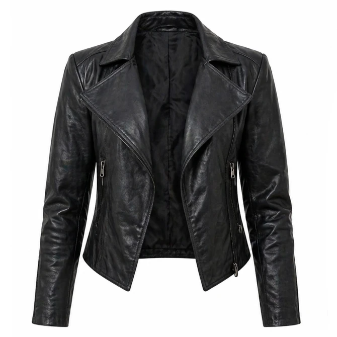 Jeanie Broad Trip 2026 Leather jacket for women