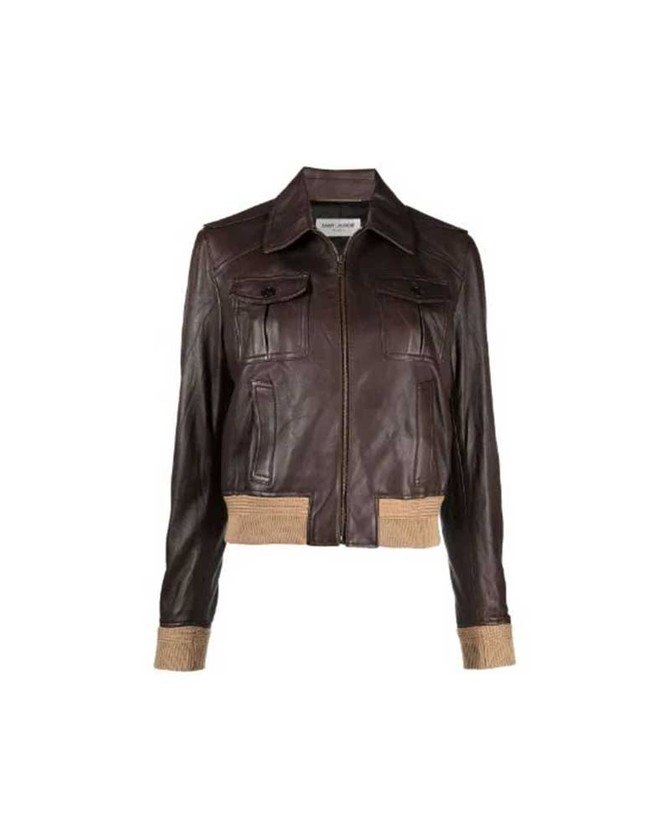 Poker Face 2023 Natasha Lyonne Brown Bomber Jacket