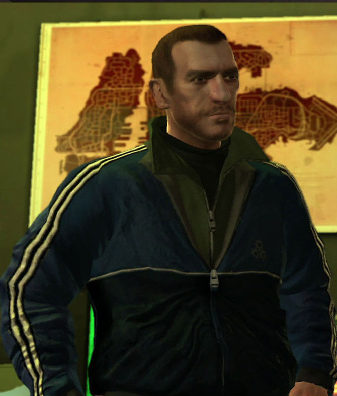 Niko Bellic Blue Jacket