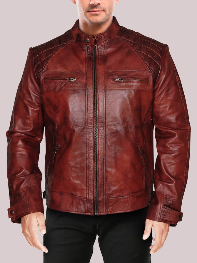Men Vintage Leather Jacket