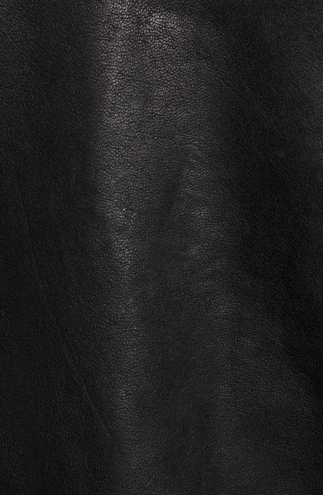 Mens Milo Black Leather Biker Jacket