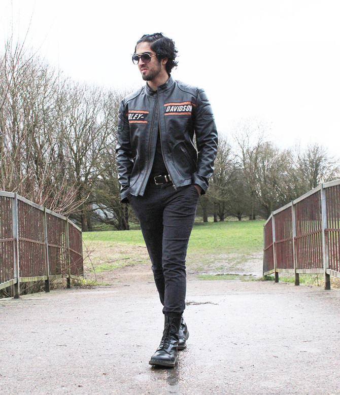 Bill Goldberg Harley Davidson Premium Quality Biker Jacket Bill Goldberg Harley Davidson Premium Quality Biker Jacket