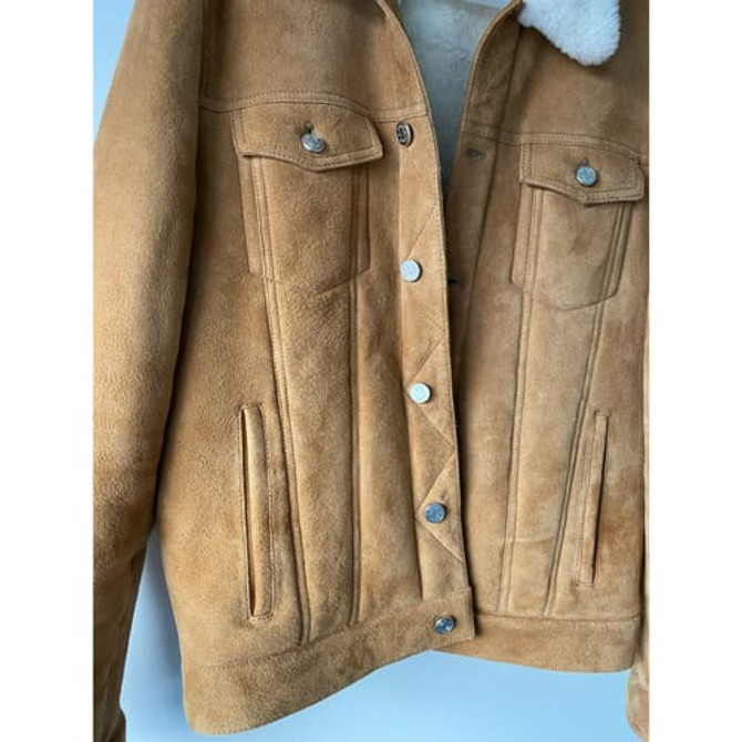 Mens Fur Colour Shearling Jacket
