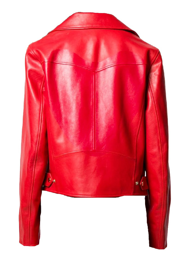 Women’s Red Genuine Leather Jacket Women’s Red Genuine Leather Jacket