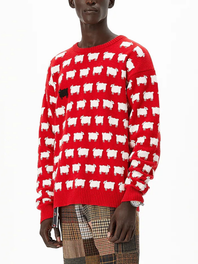 Men Warm and Wonderful Black Sheep Sweater