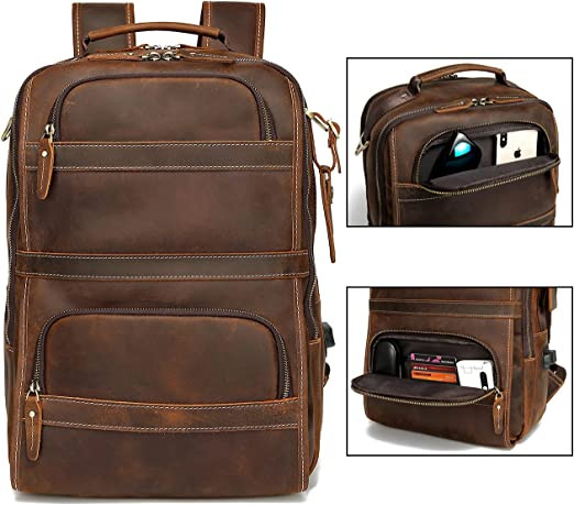 Vintage Genuine Leather Backpack