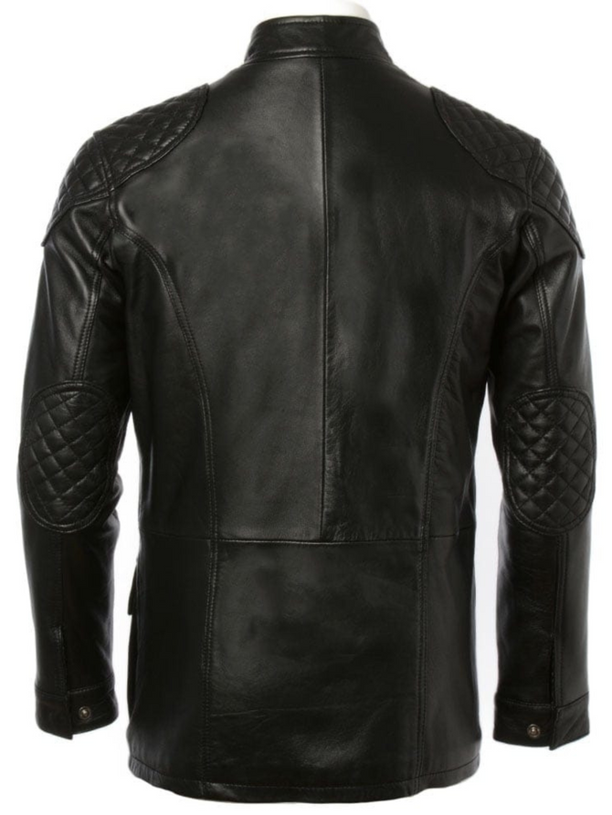 Men's Real Leather Short Coat