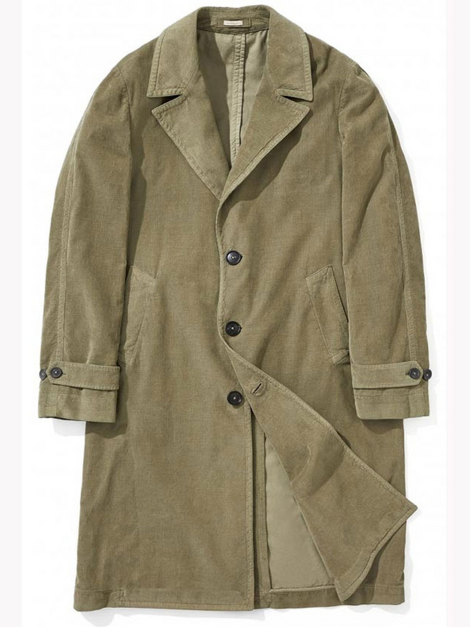 James Bond Green Duster Cotton Coat
