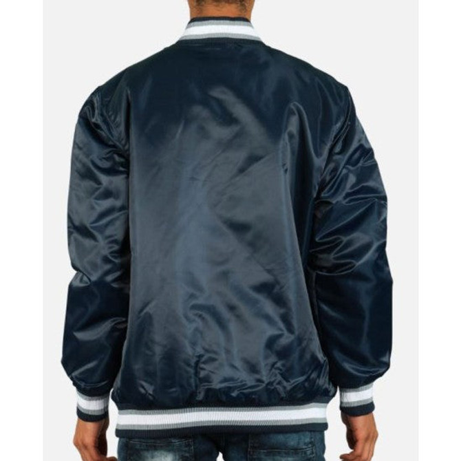 Men’s Blue Georgetown Bomber Jacket Men’s Blue Georgetown Bomber Jacket