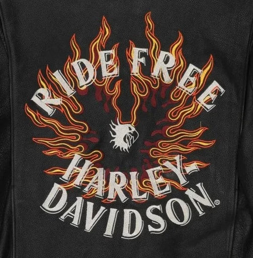 Hartley Davidson Ride Free Leather Jacket