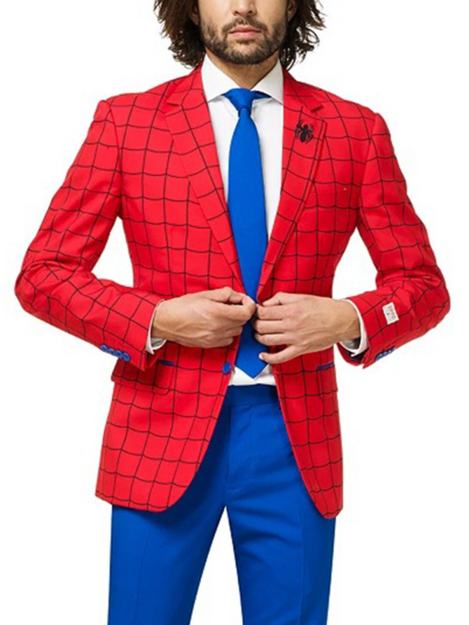 Men’s Tom Holland Spiderman Red Blazer Coat
