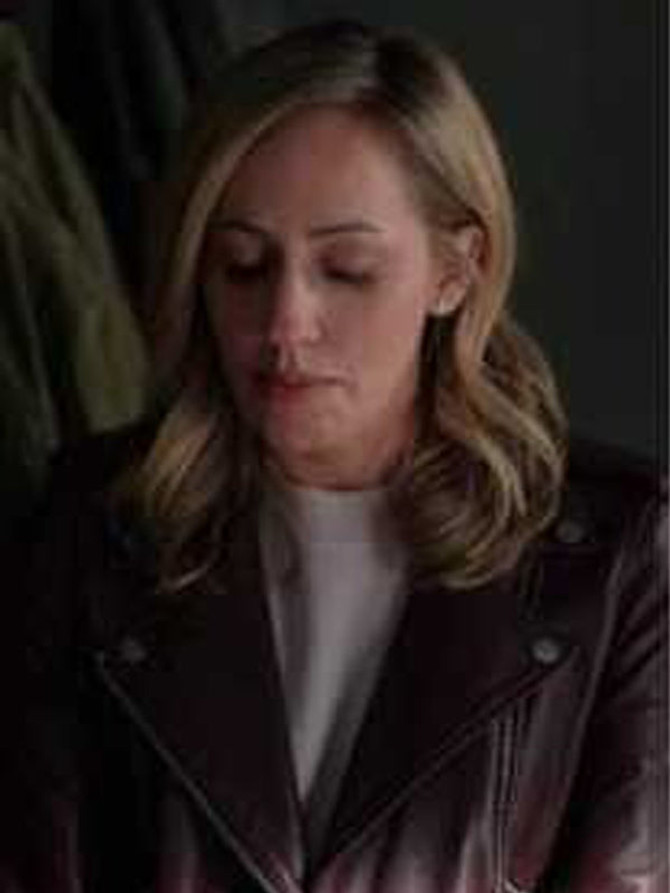 Virgin River Season 4 Brie Brown Biker Leather Jacket Virgin River Season 4 Brie Brown Biker Leather Jacket