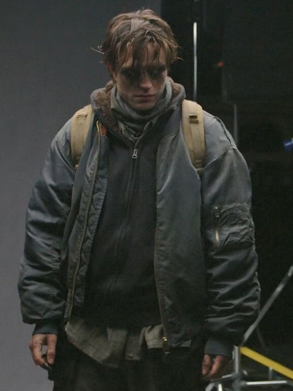 The Batman 2022 Drifter Grey Jacket