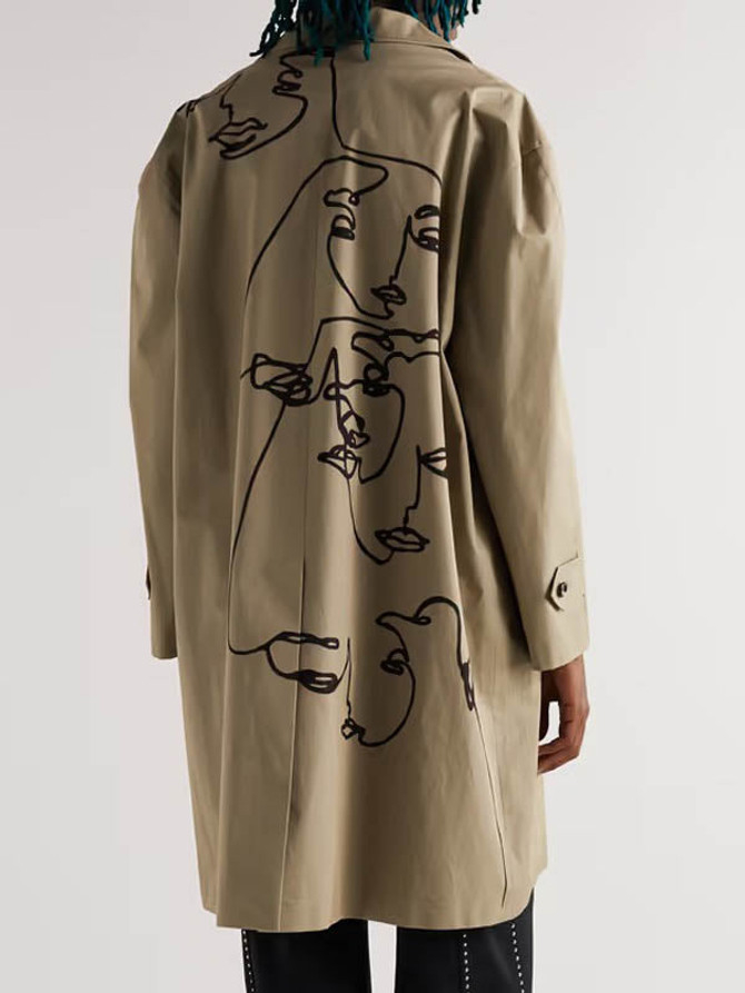 The Equalizer S03 Queen Latifah Print Trench Beige Cotton Coat The Equalizer S03 Queen Latifah Print Trench Beige Cotton Coat