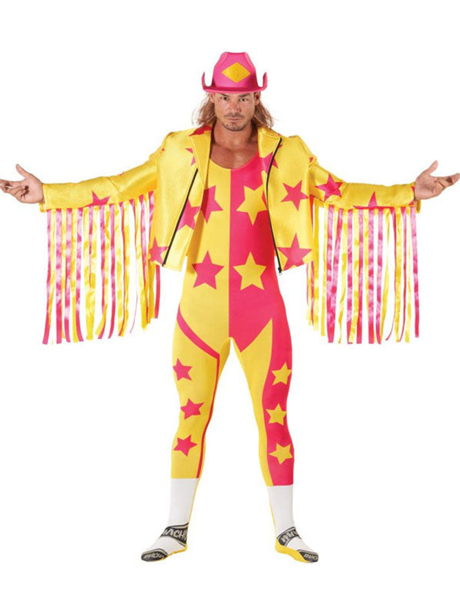 Macho Man Randy Savage Yellow Leather Jacket Macho Man Randy Savage Yellow Leather Jacket