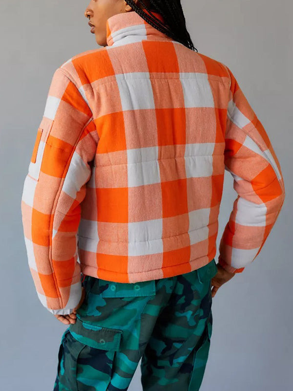 The Chi Season 5 Hannaha Hall Orange Check Jacket