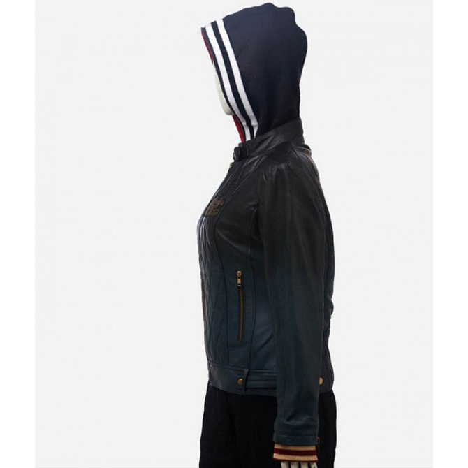 Harley Quinn Daddy’s Lil’ Monster Quilted Leather Jacket Harley Quinn Daddy’s Lil’ Monster Quilted Leather Jacket