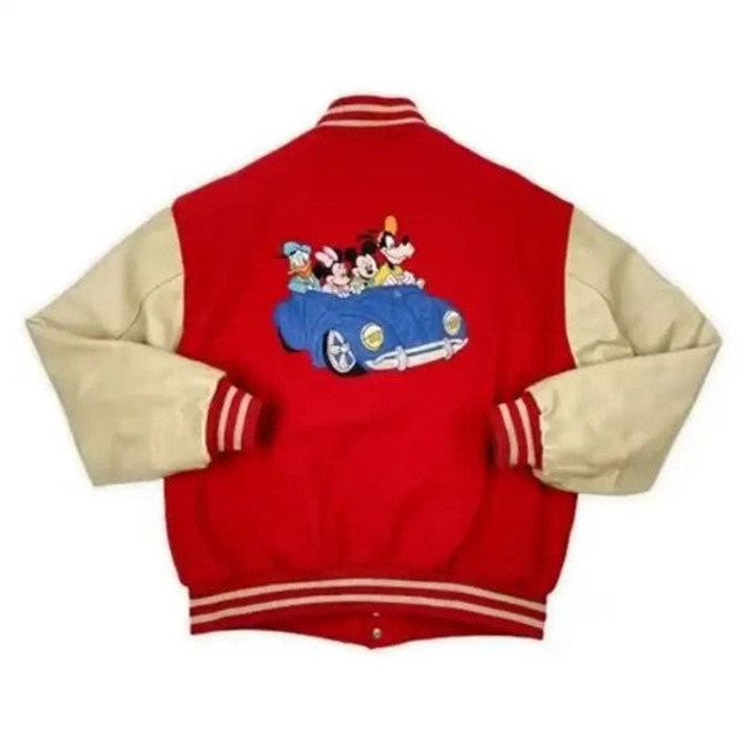 Mickey Mouse Vintage Varsity Red Jacket Mickey Mouse Vintage Varsity Red Jacket