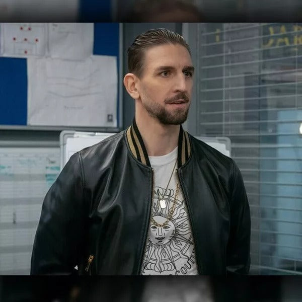 Zava Ted Lasso Season 3 Black Leather Maximilian Osinski Jacket