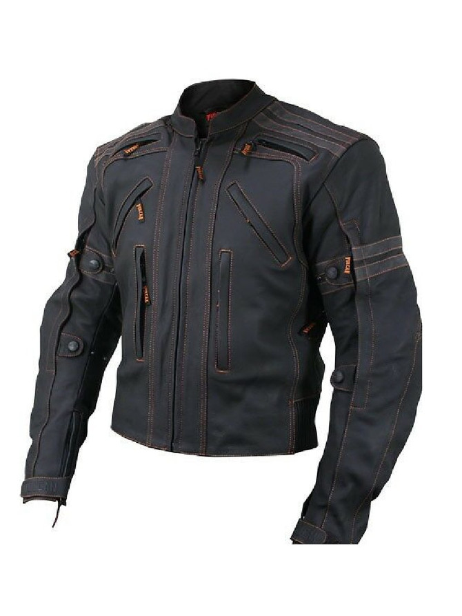 Mens Premium Street Motorcycle Leather Jacket Mens Premium Street Motorcycle Leather Jacket
