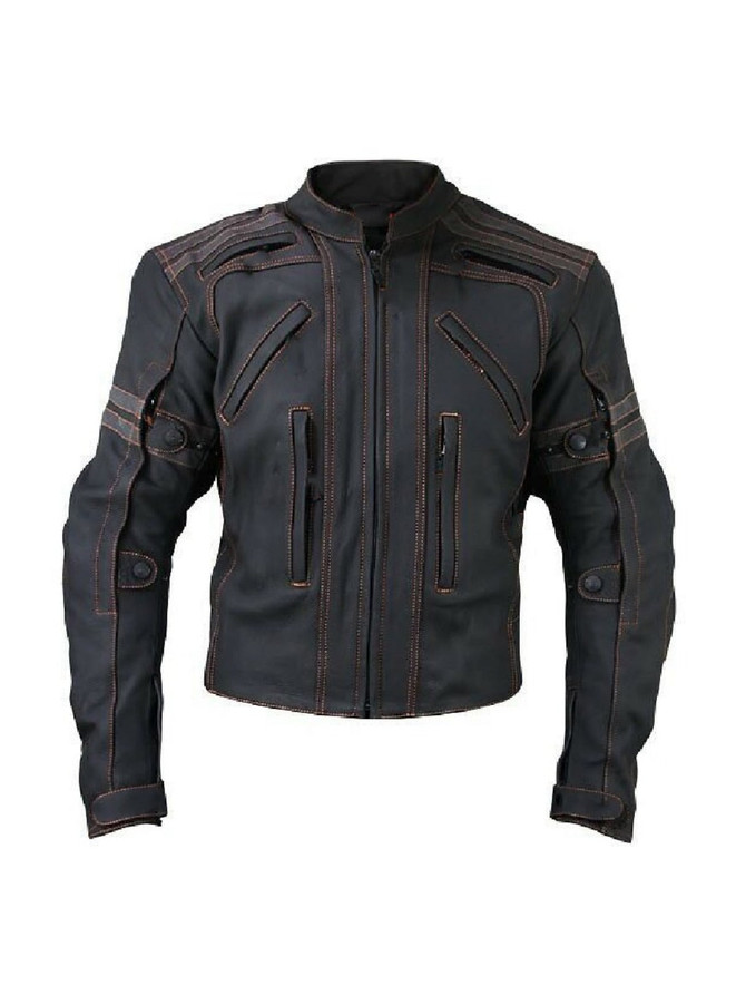 Mens Premium Street Motorcycle Leather Jacket Mens Premium Street Motorcycle Leather Jacket
