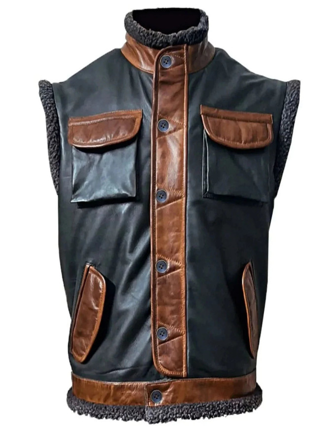 The Rock Jumanji The Next Level Leather Vest The Rock Jumanji The Next Level Leather Vest