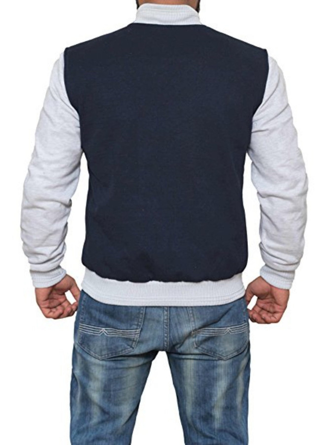 Ansel Elgort Baby Driver Varsity Jacket