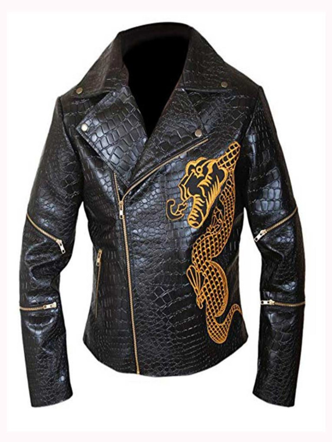 Suicide Squad Killer Croc Black Leather Jacket Suicide Squad Killer Croc Black Leather Jacket