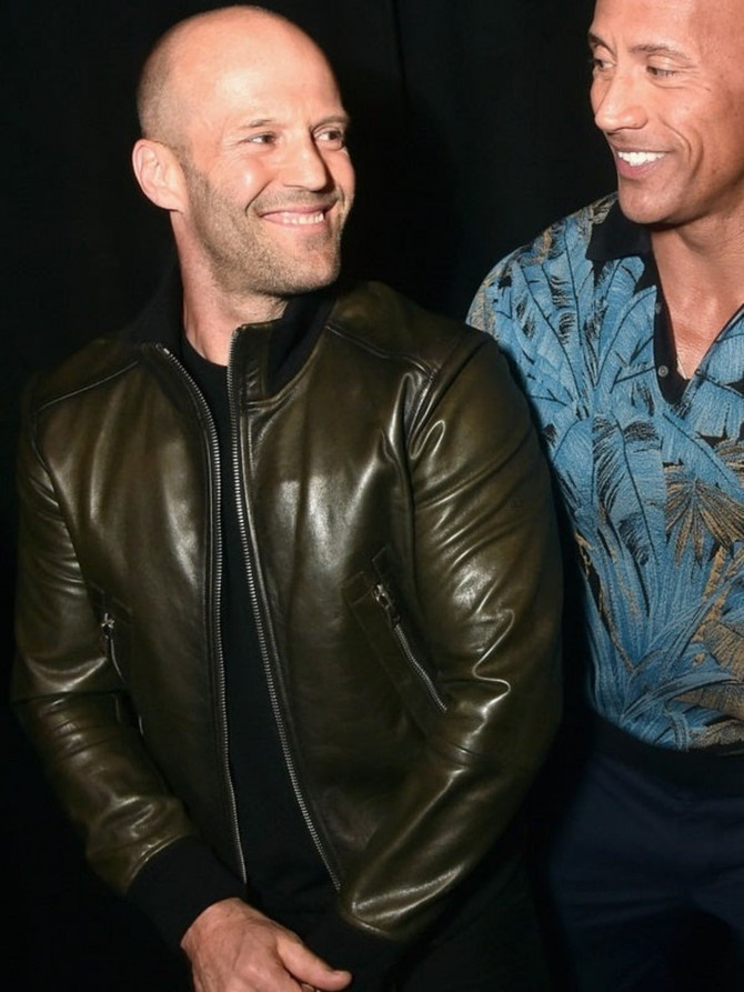 Hobbs & Shaw Jason Statham Zipper Leather Jacket Hobbs & Shaw Jason Statham Zipper Leather Jacket