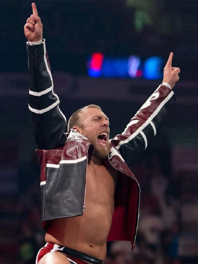 WWE Bryan Lloyd Danielson Classic Motorcycle Jacket WWE Bryan Lloyd Danielson Classic Motorcycle Jacket