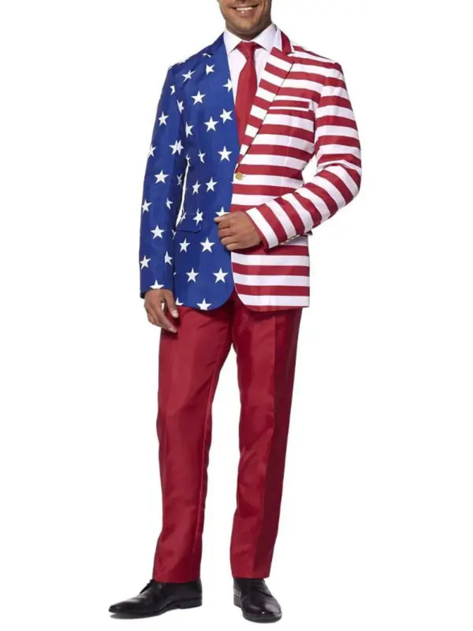 New Men’s American Flag Suit