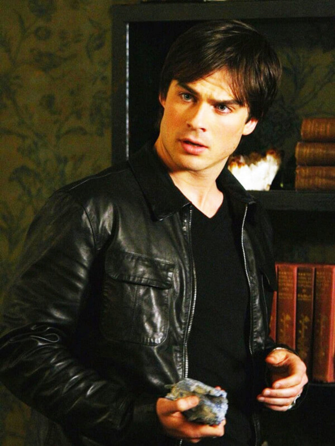 Damon Salvatore The Vampire Diaries Leather Jacket Damon Salvatore The Vampire Diaries Leather Jacket
