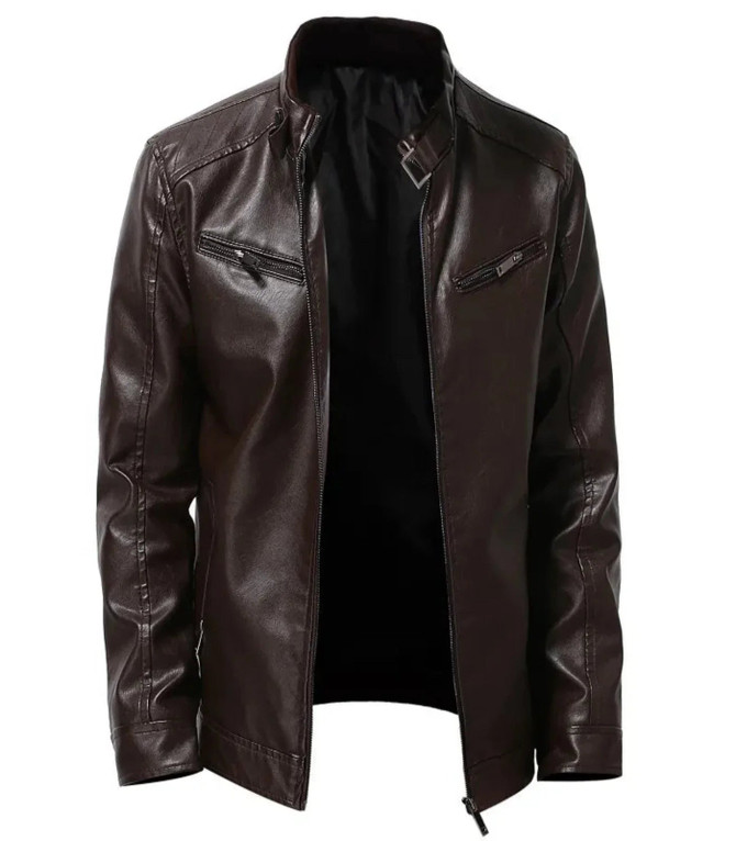 Big Sky Logan Marshall Brown Leather Jacket Big Sky Logan Marshall Brown Leather Jacket